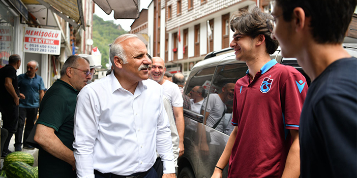 Trabzon'da Başkan Zorluoğlu ilçe ziyaretlerine devam ediyor