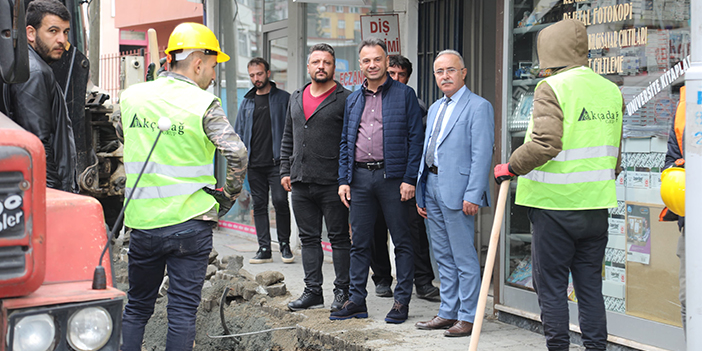 Maçka Belediyesi'nde doğal gaz çalışmaları sürüyor