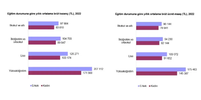 TÜİK'in 2022 Kazanç Yapısı Raporu! İşte en çok kazandıran sektör ve meslekler