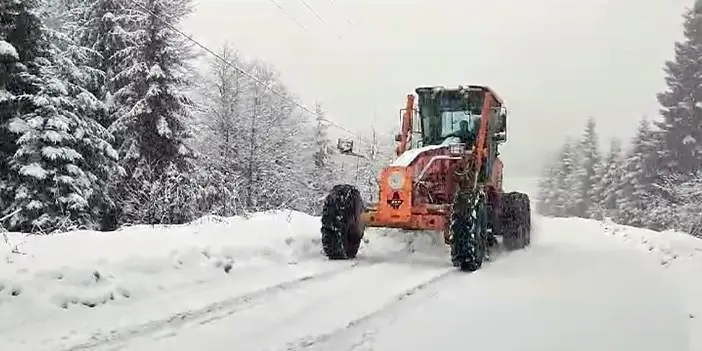 Trabzon'un yüksek kesimlerinde kar etkili oldu!