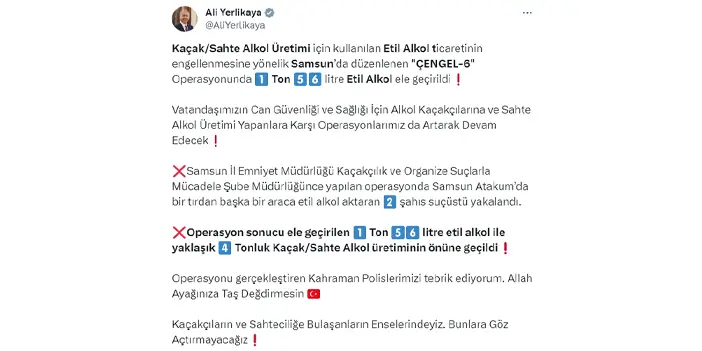 Çengel-6 operasyonu! Yerlikaya duyurdu: "Bunlara göz açtırmayacağız"