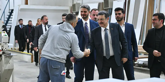 AK Parti Trabzon Büyükşehir Belediye Başkan adayı Ahmet Metin Genç'ten sanayicilere ziyaret