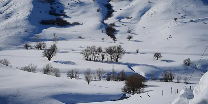 Bayburt'ta soğuğa meydan okudu! Mangal keyfi yaptı