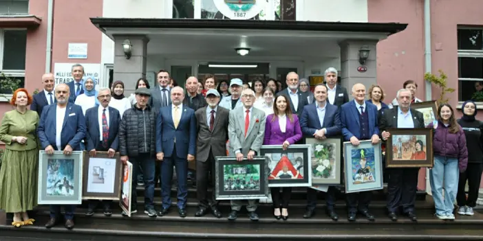 Trabzon Lisesi'nden anlamlı proje! Anılar sanatla canlandı 