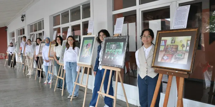 Trabzon Lisesi'nden anlamlı proje! Anılar sanatla canlandı 