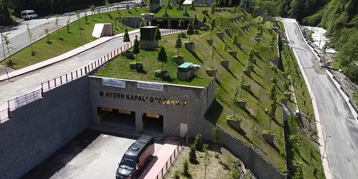 Ayder Yaylası'nın çevreci otoparkı hizmete açıldı