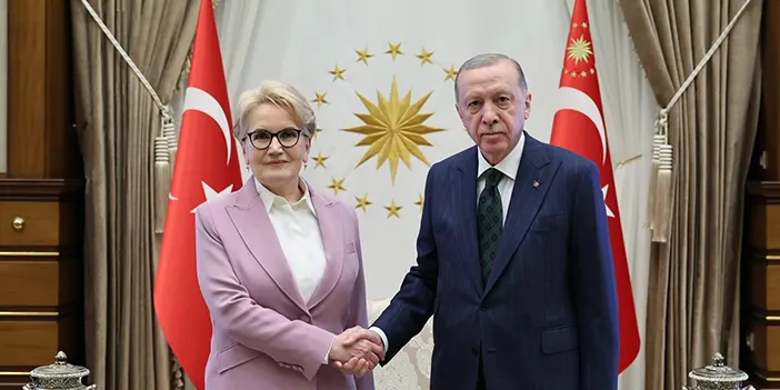 Cumhurbaşkanı Erdoğan ile Meral Akşener'in görüşmesi başladı