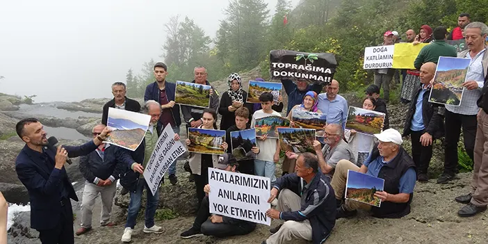 Sis Dağı'ndaki tesisleşmeyi protesto ettiler! Gergin anlar 