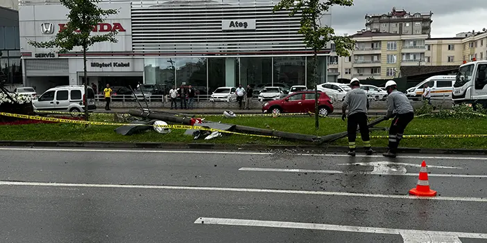 Ordu'da minibüs refüje çarparak yan yattı! 1 ölü, 4 yaralı