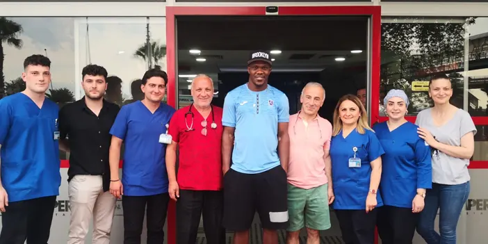 Trabzonspor'da Nwakaeme sağlık kontrolünden geçti!