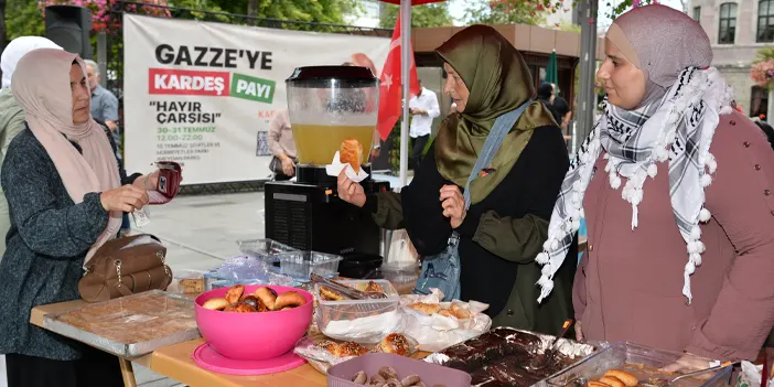 Trabzon “Hayır Çarşısı” ile Filistin’e destek oluyor