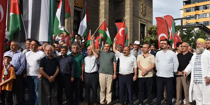 Trabzon'da Filistin'e destek yürüyüşü!