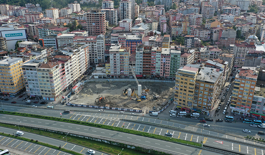 Rize'de kentsel dönüşüm çalışmaları devam ediyor