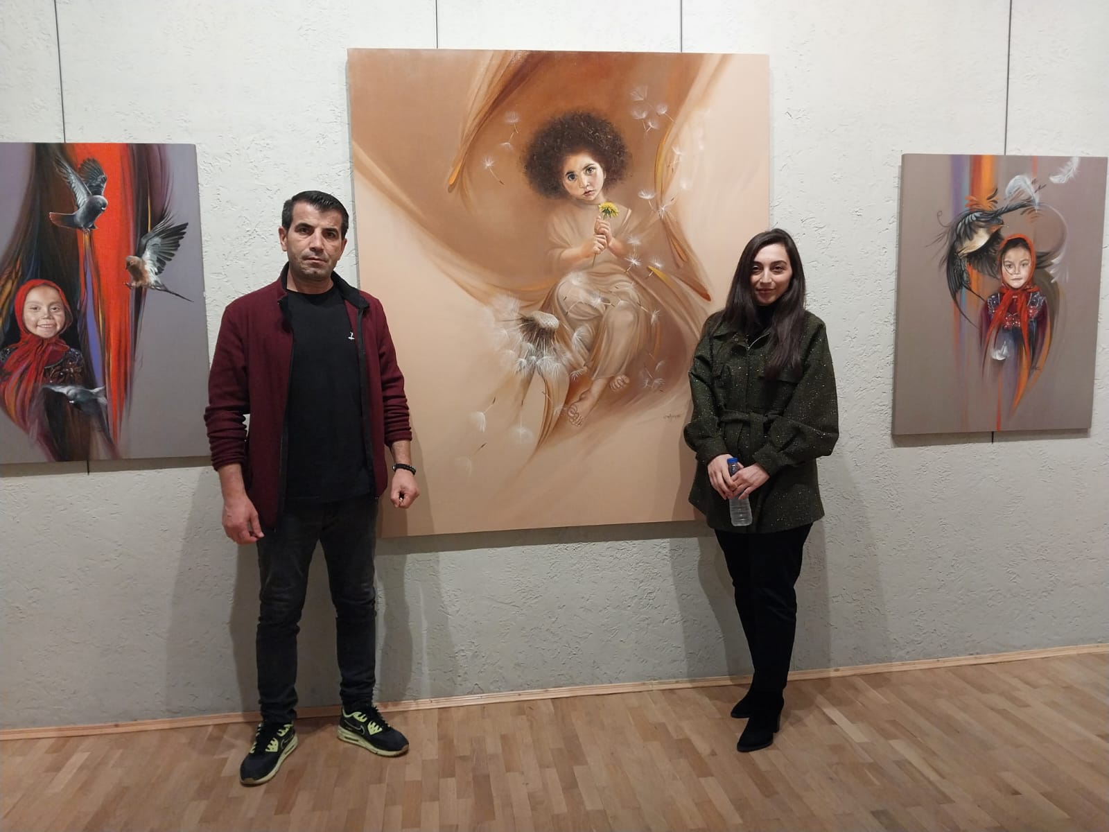 Trabzonlu resim sanatçısı Esra Aydın ilk kişisel sergisini memleketi Trabzon’da açtı (5)