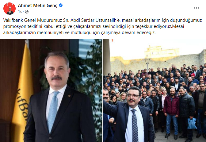 Başkan Genç’ten Üstünsalih’e promosyon teşekkürü