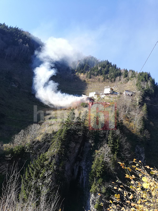 Trabzon'da korkutan yangın!