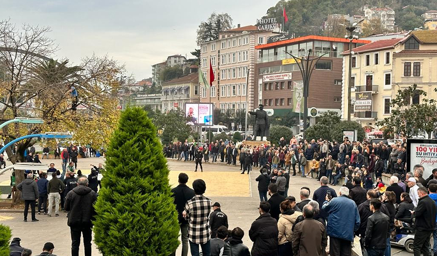 Giresun'da bir garip intihar girişimi! Böyle izlediler