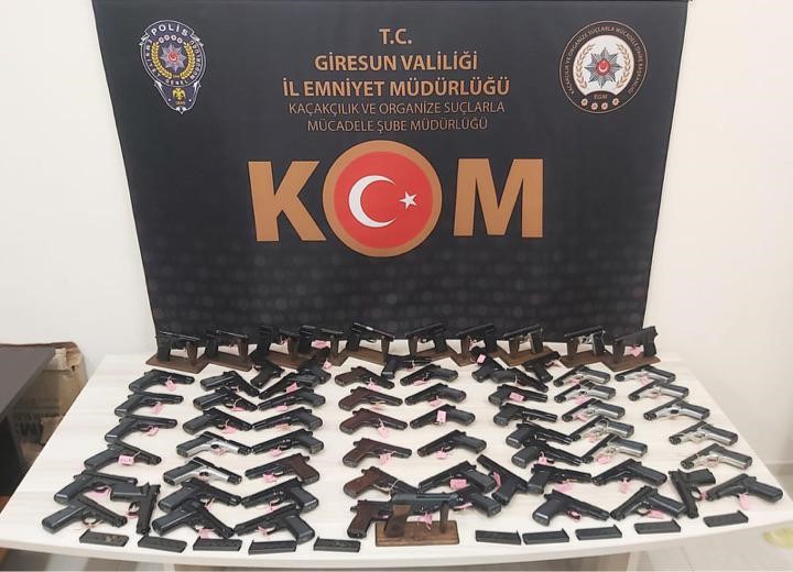 Giresun'da silah kaçakçılığı operasyonu!