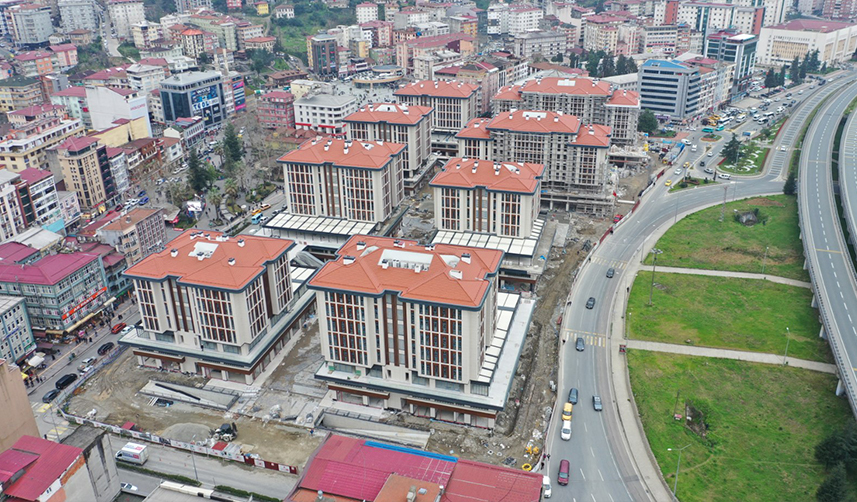 Rize'de korozyonlu alan dönüştü! Yeni inşaatlar tamamlandı