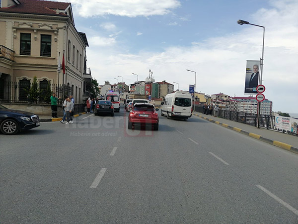 Trabzon’da kaza! İki kişiye araç çarptı