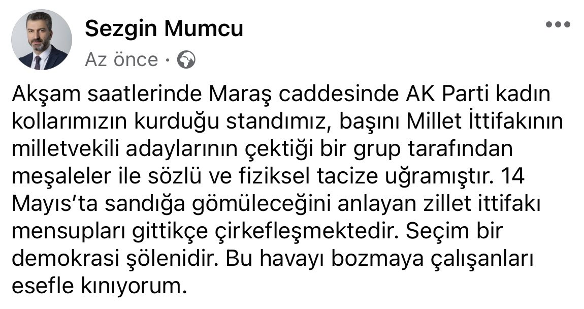 Trabzon’da yaşanan gerginlikle ilgili Sezgin Mumcu’dan açıklama! “Sözlü ve fiziksel taciz…”